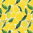 thumbnail image 6 of Orinice Lemons Leaves Round Table Cover Stain Resistant Washable Indoor Outdoor Tablecloth Kitchen Dining Wedding Parties Outdoor Fitted 100% Polyester Fiber 46-50, 6 of 8