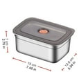 thumbnail image 5 of Shoreew Lunch Box with Lid Stackable Snack Containers Leak-proof Stainless Steel Food Container for Fruits Vegetables Nuts, 5 of 7
