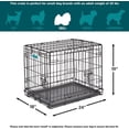 thumbnail image 7 of Newly Enhanced Double Door iCrate Dog Crate with Leak-Proof Pan & Floor, 7 of 7