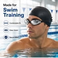 thumbnail image 6 of Adult Swim Goggles with Mirror Coated Lenses and Adjustable Strap for Pool and Training, TIKA, 6 of 7