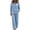 Light Blue-1, variant on Aofany Outfits Sets for Women Long Sleeve Shirts & Wide Leg Pants Loose Fit Casual 2 Piece Sets
