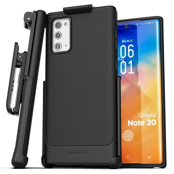 Galaxy Note 20 Belt Clip Case (Thin Armor) Slim Grip Cover with Holster (Samsung Note 20) Black