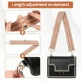 thumbnail image 4 of Wweixi Handbag Strap Sturdy And Durable Wide Shoulder Strap With Tight Weaving dark brown gold hardware, 4 of 6