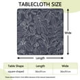 thumbnail image 2 of Flower Print Elastic Fitted Tablecloth - Watercolor Flowers Pattern Square Table Cover, Windproof Snug Fit Outdoor Picnic Table Protector, Wrinkle-Free Washable Cute flowers Design, 2 of 6