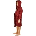 thumbnail image 2 of SKYLINEWEARS Toddler Bathrobe 100% Cotton Kids Boys Girls Hooded Bath Robe Wine Size 10, 2 of 4
