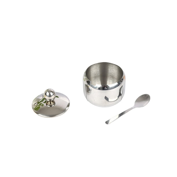 Ounissouiy Tarro para condimentos, utensilio de cocina para el hogar, soporte de acero inoxidable para sal, azúcar y especias, juego de soporte, Cocina y Comedor Ounissouiy HA065773-00