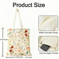 thumbnail image 3 of GADE Aesthetic Canvas Tote Bag - Reusable Shoulder Tote Bag for Women Lady Casual Vacation, Shopping, Work, Gym, 3 of 7