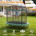 thumbnail image 6 of 4×6FT Toddler Trampoline for Kids 3+, SHINPT Kids Trampoline with 770lbs Weight Capacity, Mini Trampoline Indoor/Outdoor, Small Trampoline for Kids with Adjustable Gymnastics Bar and Basketball Hoop, 6 of 10