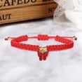 thumbnail image 3 of Fdelink a Bracelet Boho Braided Rope Beach String Anklets Friendship Foot Jewelry Butterfly Ankle Bracelets Butterfly Pendant Woven Bracelet Red, 3 of 4