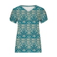 thumbnail image 4 of T-shirt Imprimé pour Femmes Col en V Haut Ample, 4 of 4