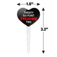 thumbnail image 6 of Twenty Six Point Freaking Two Marathon 26.2 Heart Love Cupcake Picks Toppers Decoration Set of 6, 6 of 6