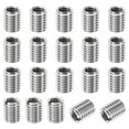 thumbnail image 1 of Unique Bargains Adaptateurs de Filetage Manchon Réducteur Écrou 20 Pcs M8x1.25 Mâle à M6x1 Femelle Réparation Insert Écrou 10mm, 1 of 7