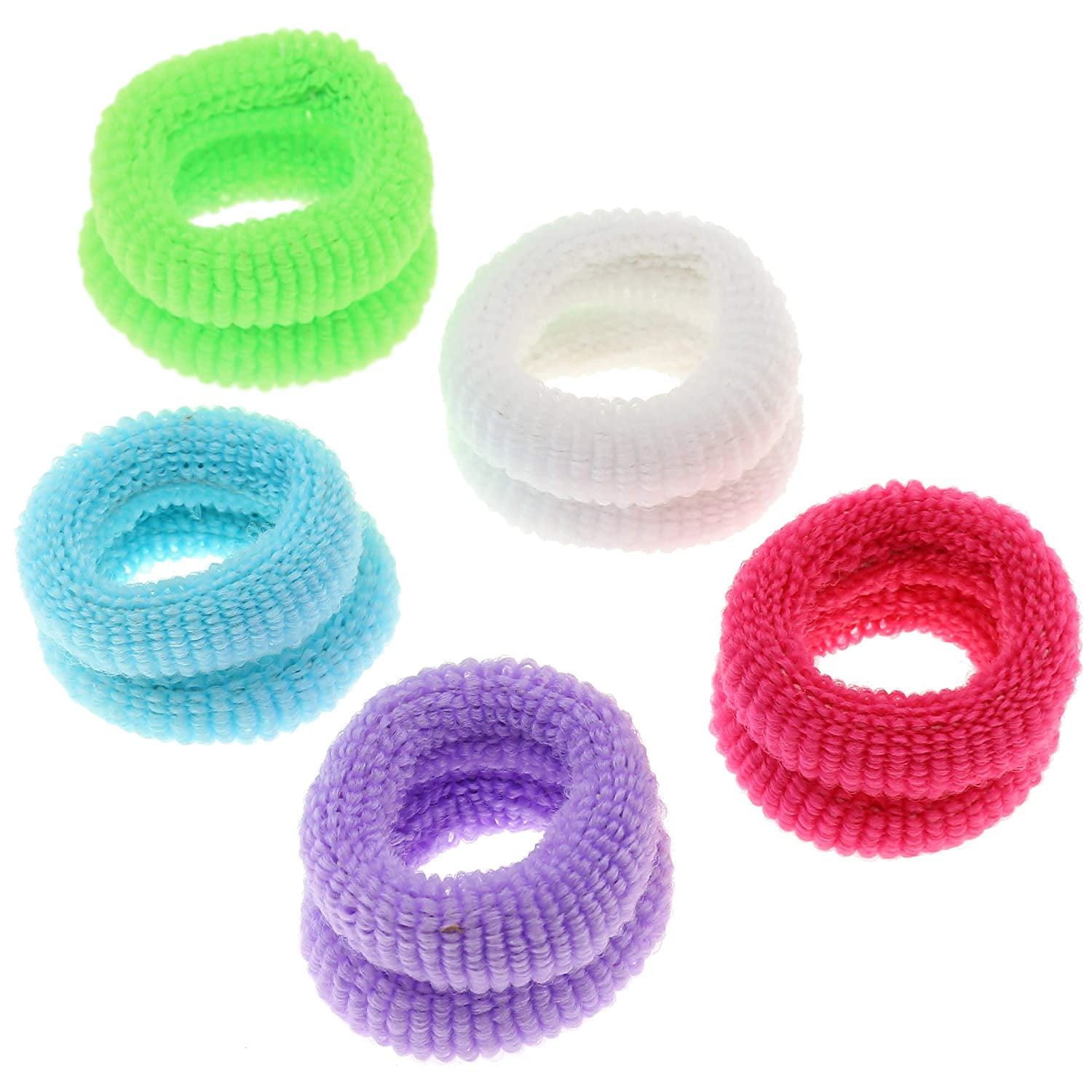 Small Cotton Hair Ties - 5 Pack - Walmart.com