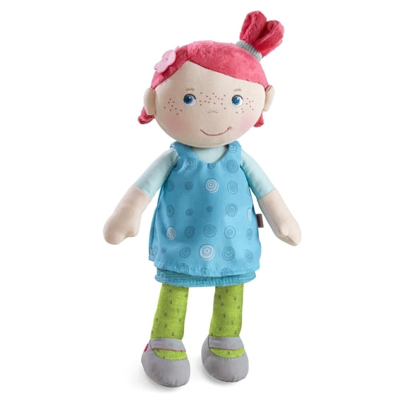HABA Snug Up Philine - Muñeca suave de 10 pulgadas lavable a máquina - Primera muñeca suave y cómoda perfecta para bebés de 18 meses en adelante