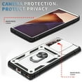 thumbnail image 7 of Decase Shockproof Rugged Case with Built-in Ring Kickstand & 360° Full Protection Anti-Scratch Privacy Slide Cover for Samsung Galaxy Note 20 Ultra,Magnetic Car Mount Compatible, Card Slot Design,A, 7 of 7