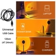 thumbnail image 4 of Sunset Lamp Projection, 16 Colors Changing Projector LED Lights Floor Lamp Rainbow Night Light 360 Degree Rotation for Festival Decorations Photography/Party/Home/Bedroom UFO Sunset Lamps, 4 of 8