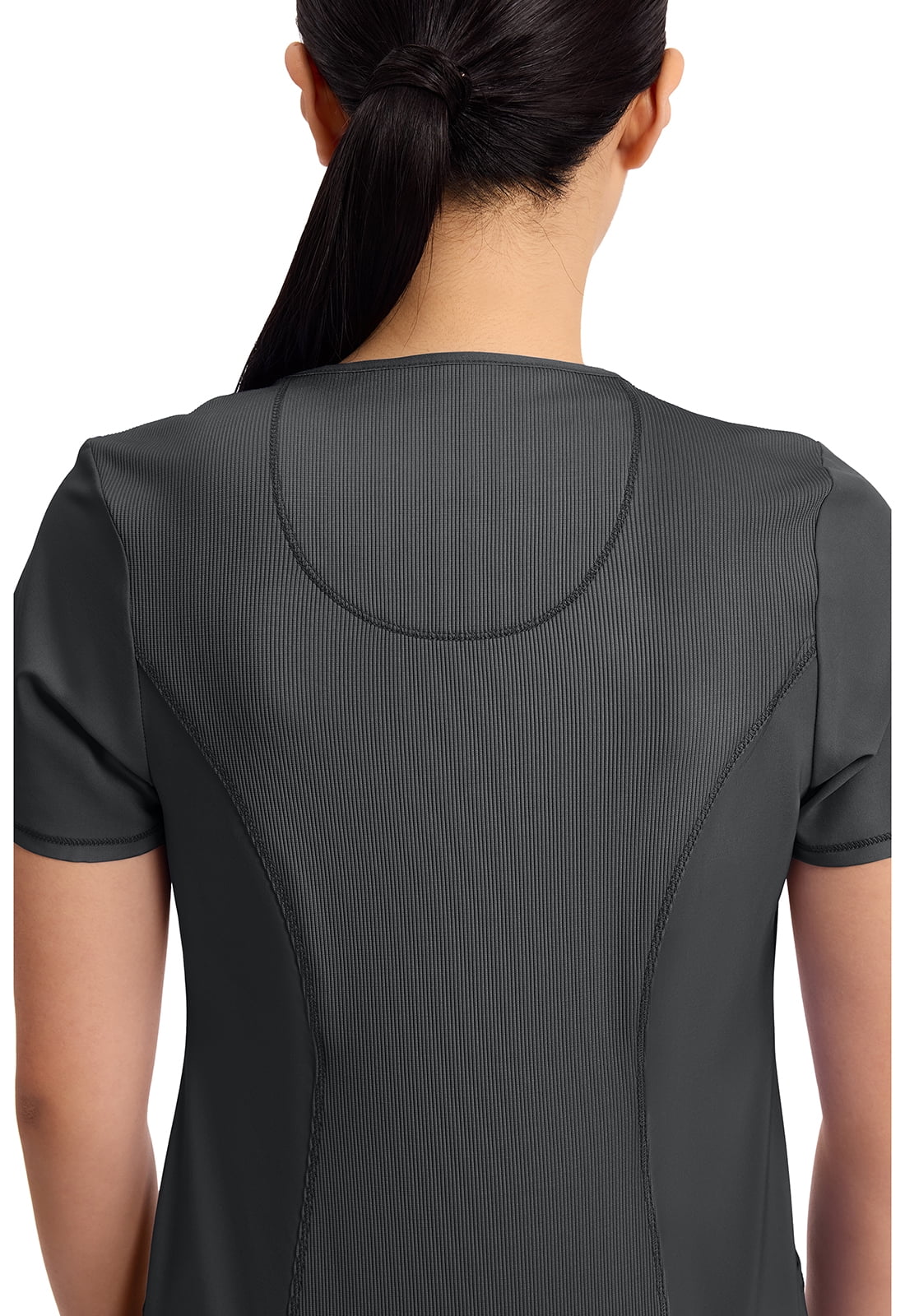 Infinity Cherokee Round Neck Nurse Scrub Tops for Women with 3 Pockets 360 Stretch & Wrinkle-Resistant 2624A