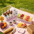 thumbnail image 6 of 14 Pcs Chilled Condiment Server Caddy with Lid,5 Removable Compartments Container,Ice Chilled Fruit Salad Condiment Tray for Bar, Serving and Dishes, 6 of 10