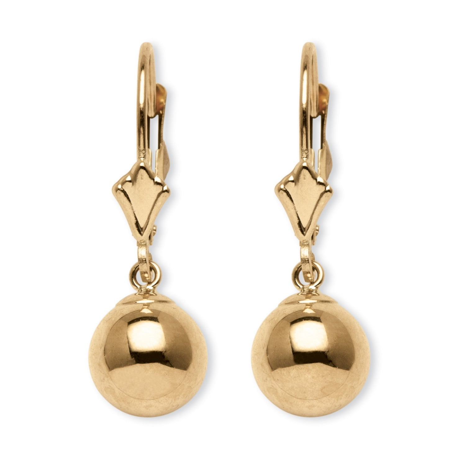 Ladies 9ct Yellow Gold Triple Disco Ball Drop Earrings | atelier-yuwa ...