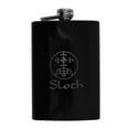 thumbnail image 1 of 8oz BLACK Seven Deadly Sins SLOTH Flask L1, 1 of 1
