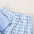 thumbnail image 5 of Tisuna Infant Boys Easter Pajamas Outfits Set Rabbit Print Tops Plaid Print Elastic Waist Pants Clothing Set Casual Soft Kids 2 Pieces Sleepwear Blue Size 3-6 Months, 5 of 6