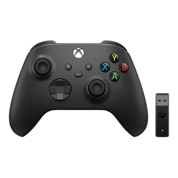 Microsoft Wireless Controller + Wireless Adapter for Windows 10 Xbox - Manette de Jeu - Sans Fil - Bluetooth - pour PC, Microsoft Xbox One, Android, iOS, Série Microsoft Xbox S, Série Microsoft Xbox X