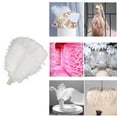 thumbnail image 4 of White Ostrich Feathers 15 Pieces White Feathers Ostrich Feathers for Crafts Wedding Party Centerpieces, Feather Accessories (20-25cm), 4 of 7