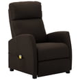 thumbnail image 1 of vidaXL Chaise Longue de Massage en Tissu Brun Foncé, 1 of 5