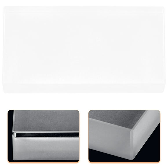 2pcs Optically Polished Rectangular Glass Block Scientific Refraction Experiments Physics Lab Equipment for Educational Purposes