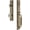 Vintage Brass, variant on Grandeur 842597 Fifth Avenue Solid Brass Rose Keyed Entry Single Cylinder "C" Grip
