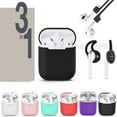thumbnail image 2 of 3 in 1 AirPods Silicone Case Cover Protective Skin for Apple Airpod black, 2 of 8