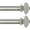 Antique Silver, variant on Gold Curtain Rods for Windows 72 to 144 Inches(6-12ft), 1 Inch Long Curtain Rod 32 to 144 Inches, Heavy Duty Decorative Single Drapery Rods, Square End