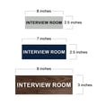 thumbnail image 5 of Basic Interview Room Sign (Navy Blue / White) - Medium, 5 of 5