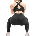 thumbnail image 3 of COMFREE Women's High Waisted Yoga Pants Tummy Control Anti Cellulite Ruched Butt Lifting Scrunch Booty Leggings Workout Running Textured Tights, 3 of 6