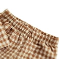 thumbnail image 3 of Blmnix Clothing Sets Shirt Palazzo Cute Outfits Birthday Outfits Outfits Short Sleeve Brown Square Neckline Baby Outfit 4-5 Years, 3 of 4