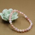 thumbnail image 3 of Bracelet Extensible Perles Rondes 6mm Opale Péruvienne Rose Naturelle 7 Pouces Unisexe, 3 of 3