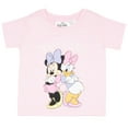 thumbnail image 4 of Disney Minnie Mouse and Daisy Duck Girls Boxy Graphic T-Shirt and Short Set - Besties - Lightweight Summer Outfit for Kids (Sizes 4-6X), 4 of 12