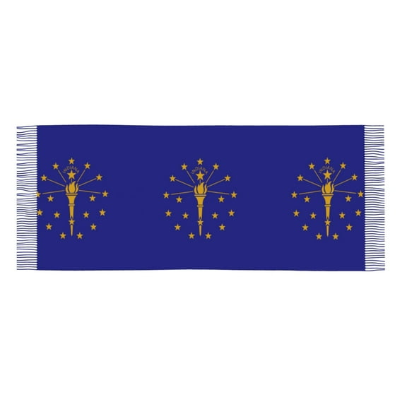 Women Indiana Flag Scarf Large Shawls For Travel Office