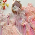 thumbnail image 5 of Hotiary Baby Girls Tulle Tutu Dress Butterfly Sundress Formal Rainbow Dress Fluffy Dresses Infant Toddler Girls Princess Dress for 3 Months-4 Years, 5 of 8