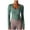 Light Blue, variant on aidice Athletic Tops for Women Cropped Scoop Neck Long Sleeve Skinny Stretch Breathable Gym Yoga Tops