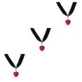 thumbnail image 2 of Sonducket Collar brillante chica clavícula cadena colgante moda exquisita clavícula cuello joyería novia gargantilla decoración rojo Type1 NO1, 2 of 6