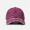 thumbnail image 2 of Classic Washed Distressed Vintage Baseball Cap Unconstructed Soft Cotton Denim Dad Hat for Men Women, 2 of 4
