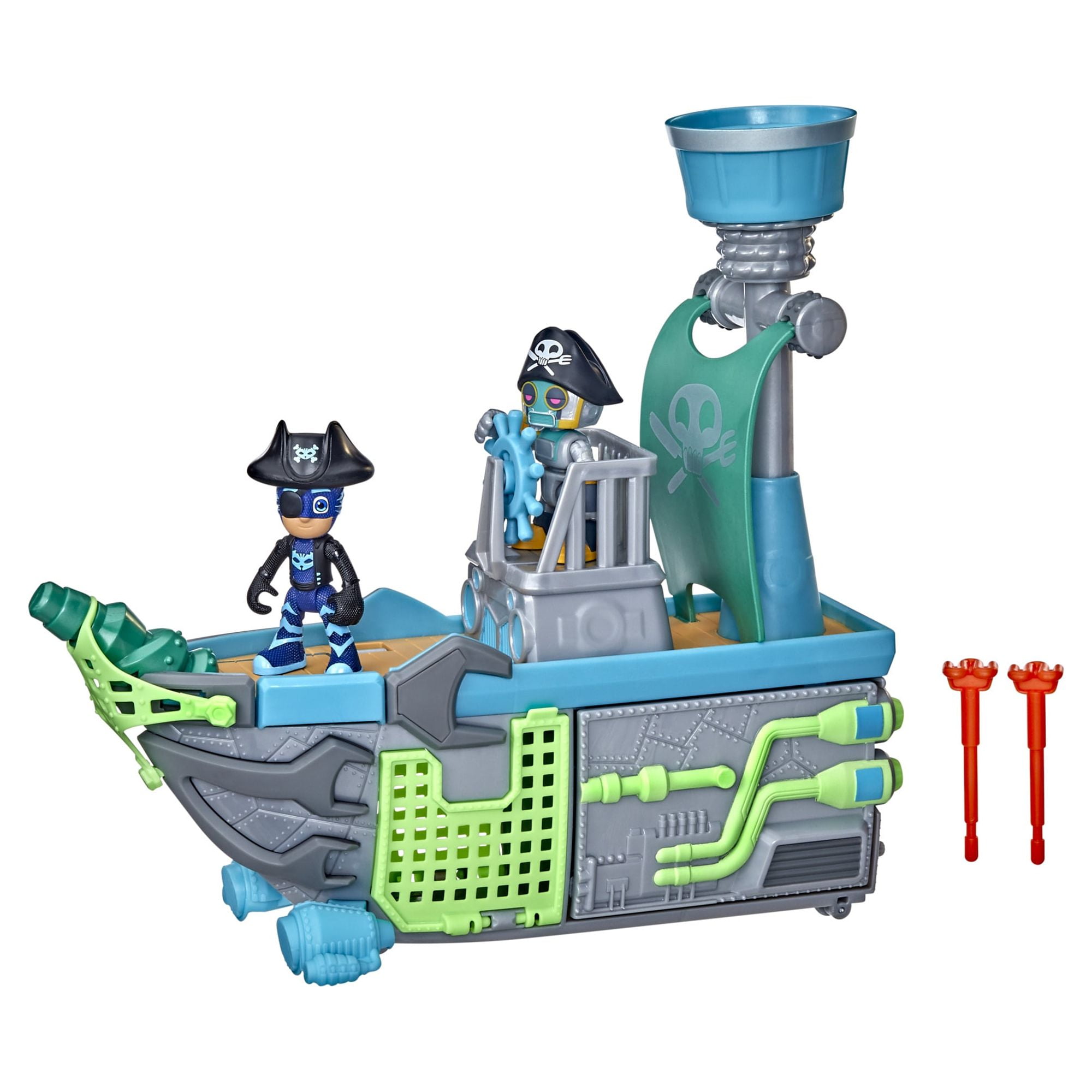 PJ Masks Sky Pirate Battleship Preschool Toy, Vehicle Playset with