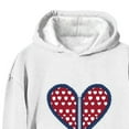 thumbnail image 4 of NAISIBABY Girls Valentine's Day Hoodie, Long Sleeve Fleece Lined Heart Prints Fall Winter Fashion Hooded Sweatshirt White 13T, 4 of 5