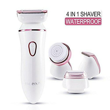 Electric Razor for Women, ETEREAUTY Electric Shaver for legs and Underarms, Cordless Painless Rechargeable Bikini Trimmer Body Hair Removal for Bikini, Wet and Dry (Best Underarm Hair Removal Method)