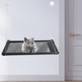 thumbnail image 4 of Rafty Cat Hammock Window Perch Suction Cops Steel Steel Asiento PVC Grids Sunnimix Gato colgando hamaca, 4 of 5
