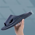thumbnail image 6 of Shower Slides Men's Non Slip Quick Drying Sandals for Men Lightweight Pool Beach Bathroom Slippers Indoor Outdoor Navy 42, 6 of 6