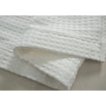 thumbnail image 6 of Olivia Gray Glamor Striped Waffle Jacquard Shower Curtain 100% Polyester 70" x 72" Silver, 6 of 6