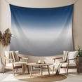 thumbnail image 2 of Navy Blue Gray Ombre Tapestry for Bedroom Wall Hanging Tapestry, Modern Gradient Abstract Art Ceiling Backdrop Tapestries Poster Blanket Wall Decor for Teens Room Living Room Dorm 51" x 59", 2 of 8