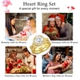 thumbnail image 7 of APSVO 18K Gold Plated Round Wedding Rings for Women Stackable CZ Non Tarnish Thumb Eternity Promise Band Engagement Rings Set Birthday Mothers Day Jewelry Gifts Her Mom Girlfriend Wife Adults Ideas, 7 of 7